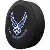 United States Air Force Tire Cover - Black Vinyl