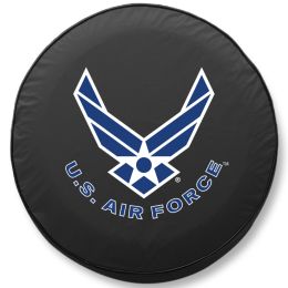 United States Air Force Tire Cover - Black Vinyl