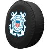 United States Coast Guard Tire Cover - Black Vinyl