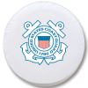 United States Coast Guard Tire Cover - Black Vinyl