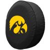 Iowa Tire Cover w/ Hawkeyes Logo - Black Vinyl