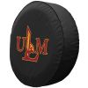 Louisiana Monroe Tire Cover w/ Warhawks Logo - Black Vinyl