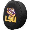 LSU Tire Cover w/ Tigers Logo - Black Vinyl