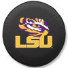 LSU Tire Cover w/ Tigers Logo - Black Vinyl