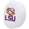 LSU Tire Cover w/ Tigers Logo - White Vinyl