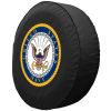 United States Navy Tire Cover - Black Vinyl