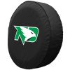 North Dakota Tire Cover w/ Fighting Hawks Logo - Black Vinyl