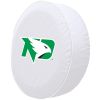 North Dakota Tire Cover w/ Fighting Hawks Logo - White Vinyl