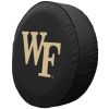 Wake Forest Tire Cover w/ Demon Deacons Logo - Black Vinyl