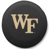 Wake Forest Tire Cover w/ Demon Deacons Logo - Black Vinyl