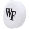 Wake Forest Tire Cover w/ Demon Deacons Logo - White Vinyl