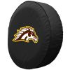 Western Michigan Tire Cover w/ Broncos Logo - Black Vinyl