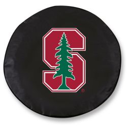 Stanford Tire Cover w/ Cardinals Logo - Black Vinyl