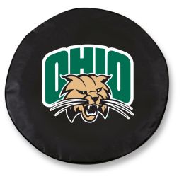 Ohio Tire Cover w/ Bobcats Logo - Black Vinyl