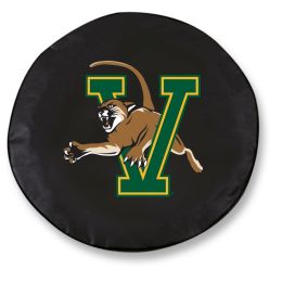 Vermont Tire Cover w/ Catamounts Logo - Black Vinyl